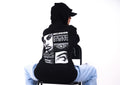 Robes & Co Monochrome Surrealist Hoodie in Carbon Black